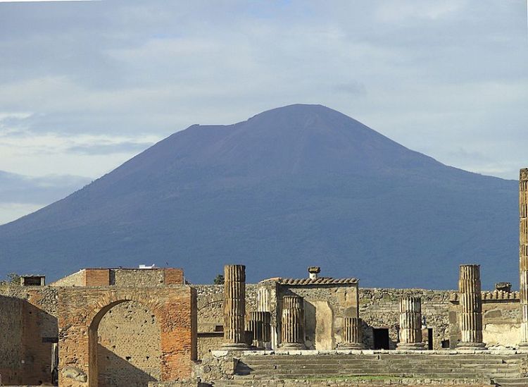 Pompei en the Vesuvio volcan