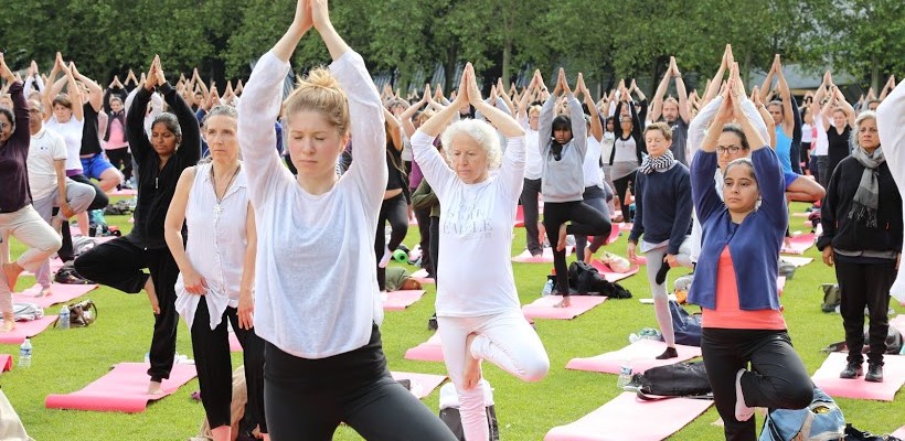 Internationa Yoga day at France