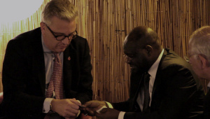Prins Laurent and Ambassador of Tchad, in 2014
